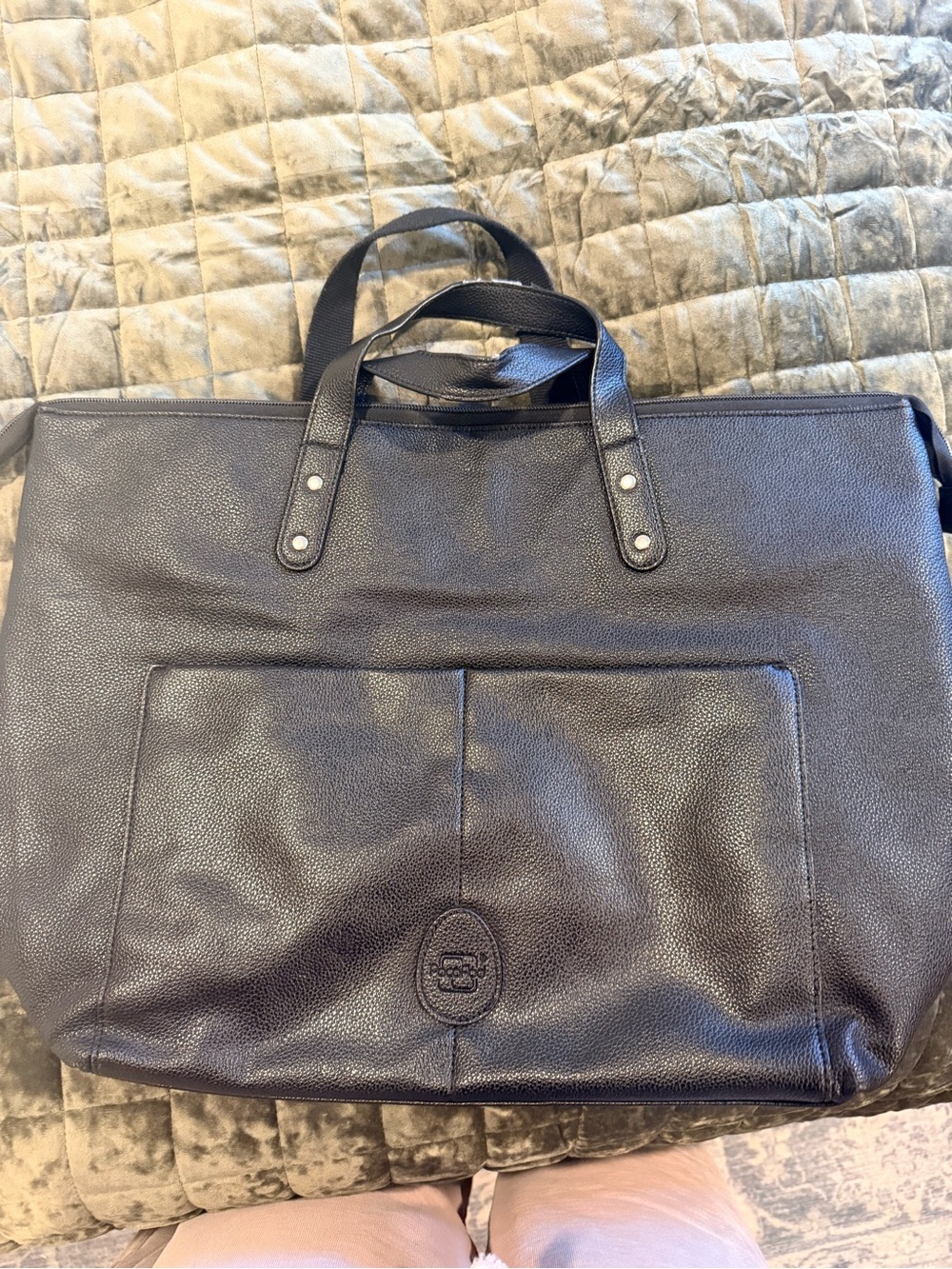 Leather diaper Bag in Dark Brown - pacapod black backpack adjustable EUC
